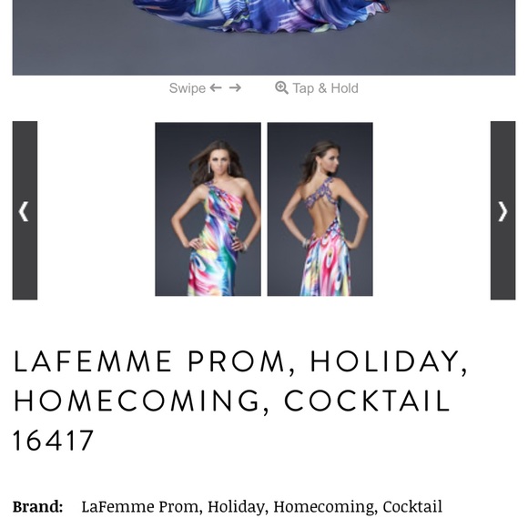 LAFEMME PROM, HOLIDAY, HOMECOMING, COCKTAIL Sz 6 used - Picture 3 of 10